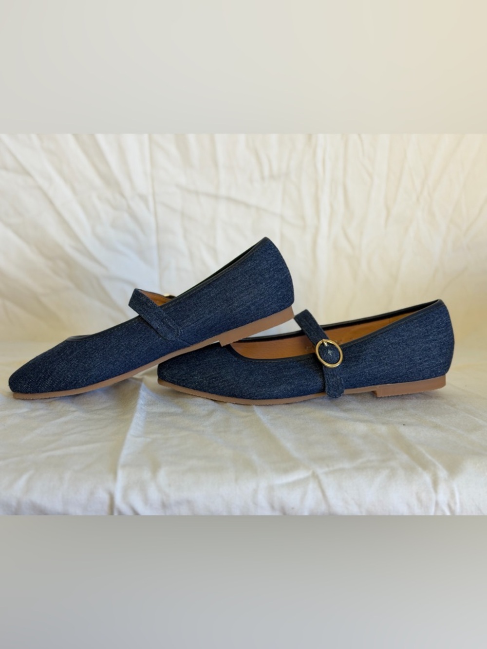 J. Jill Classic Denim Mary Jane Flats - Navy - Picture 4 of 6
